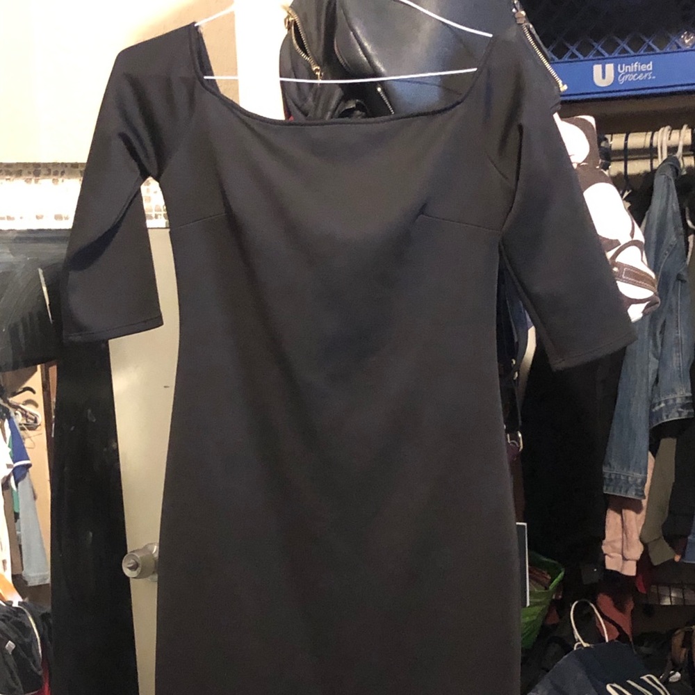Black dress.